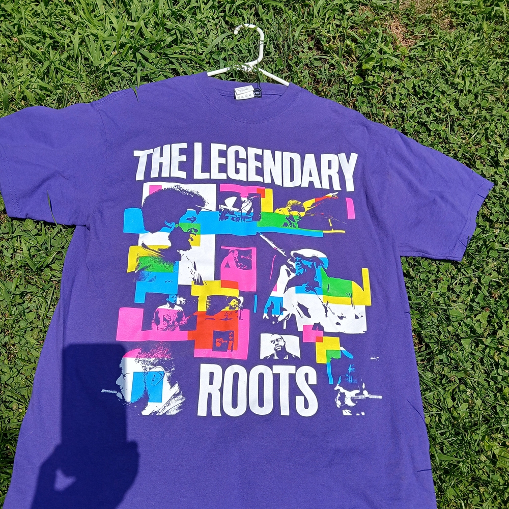 (Large) Vintage The Legendary Roots Hip Hop Band Purple Okayplayer T-shirt